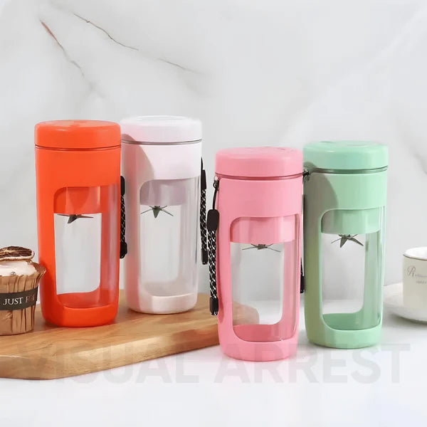 Aaroshop Mini Portable Travel Electric Juicer Blender SC-02(Random Colour)