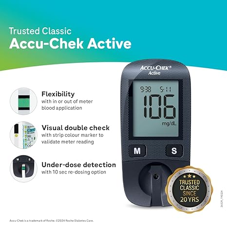 Accu-Chek Active Blood Glucose Glucometer Kit
