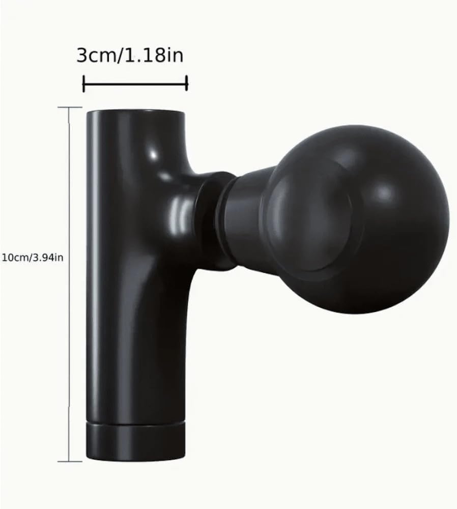 Portable Arm Massage Gun Small Massager Facial Massage Gun Pain Relief Mini Portable Suitable For Gym Office Muscle Relaxation And Massager Electric Mini Fascial Gun, Black