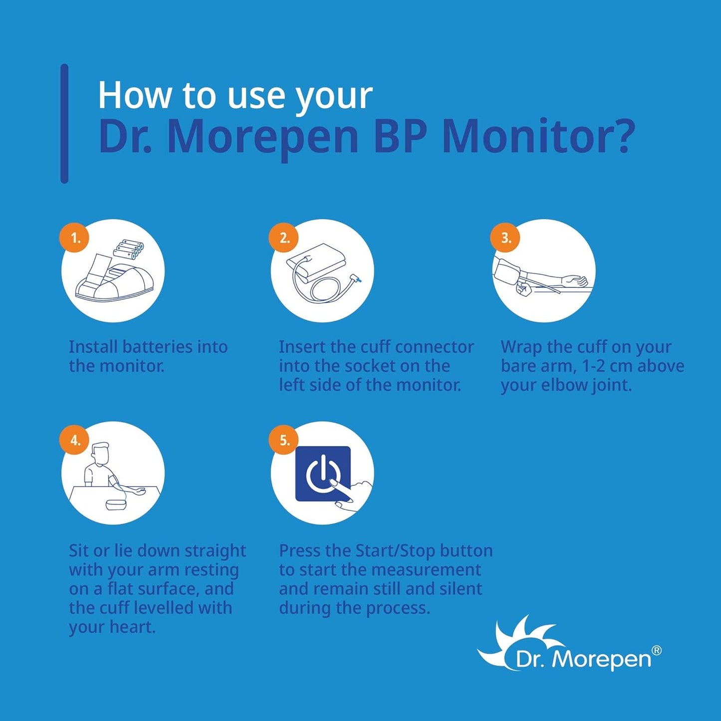 Dr. Morepen Arm Blood Pressure Monitor Model Bp 14