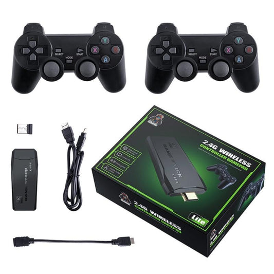 DWH Wireless video games for tv gaming Retro gaming console with Game Stick 1080p Plug & Play TV Video Game Set for 2 player with 9Emulator for Kids & Old School Station Video Game|B0D8LLM37K