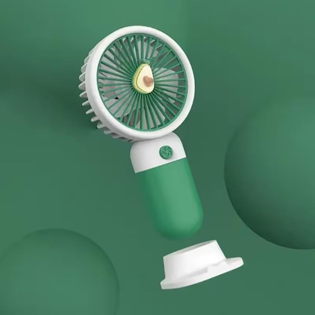 Litehom Mini Handheld Fan (Upto 6 Hours Running) Rechargeable 2000 Mah Battery Operated Portable Fan, Desk Fan, Carry It Anywhere (LIGHT PINK)
