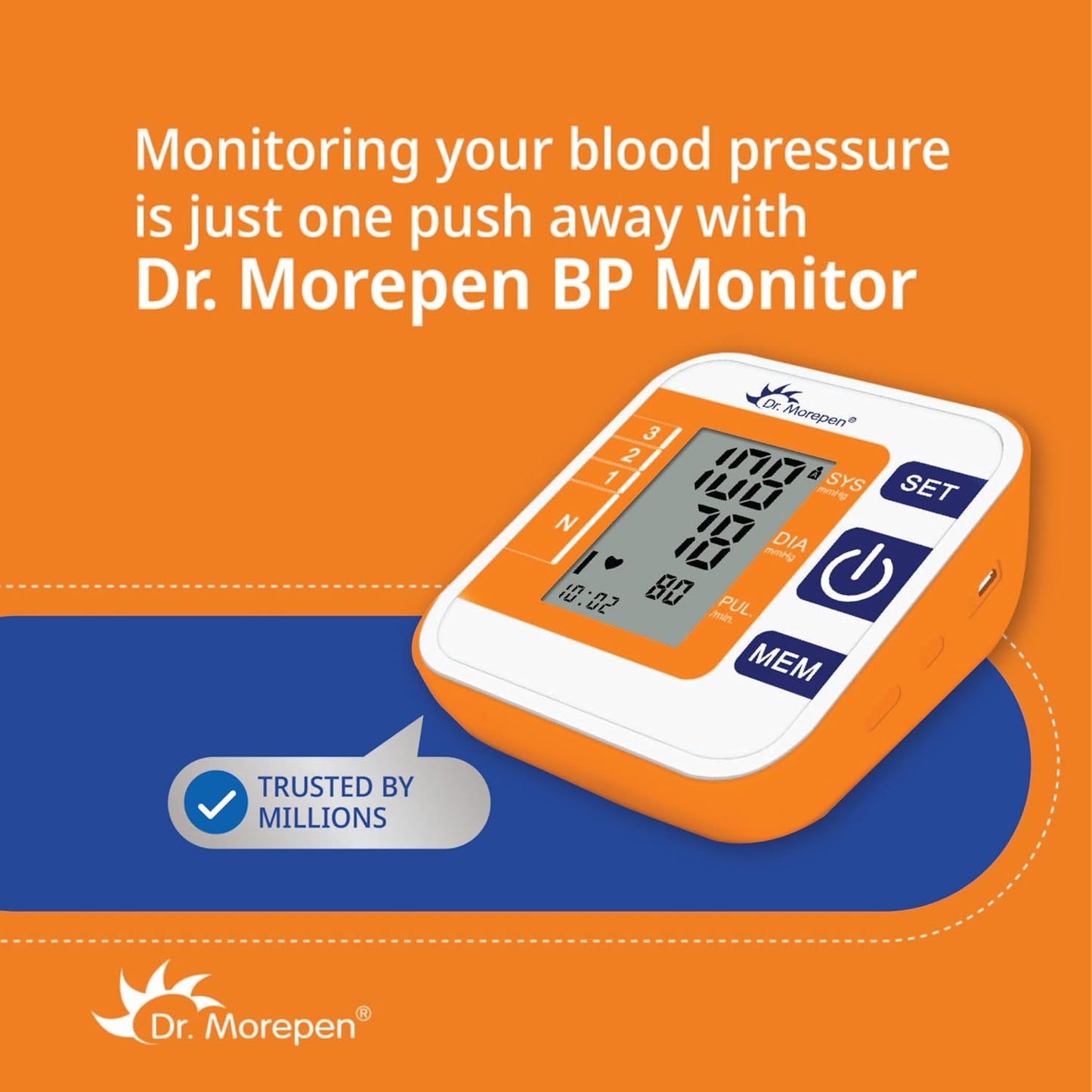 Dr. Morepen Arm Blood Pressure Monitor Model Bp 14