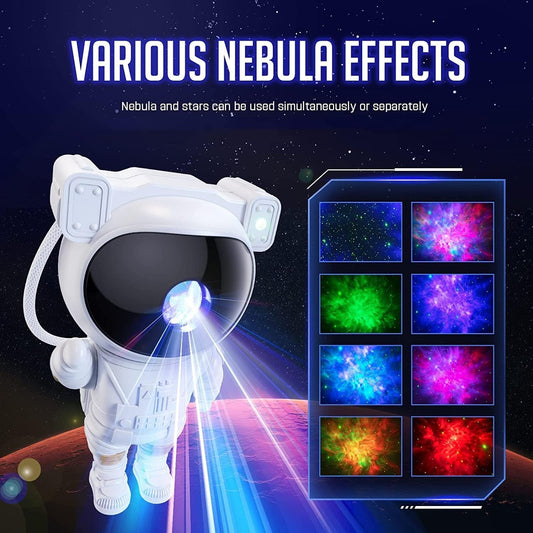Galaxy Projector with Remote Control - 360° Adjustable Timer Kids Astronaut Nebula Night Light Strong for Rechargeable Kids,Baby, Adults Bedroom,Office,Home,Gaming Room,Party (Night Light)