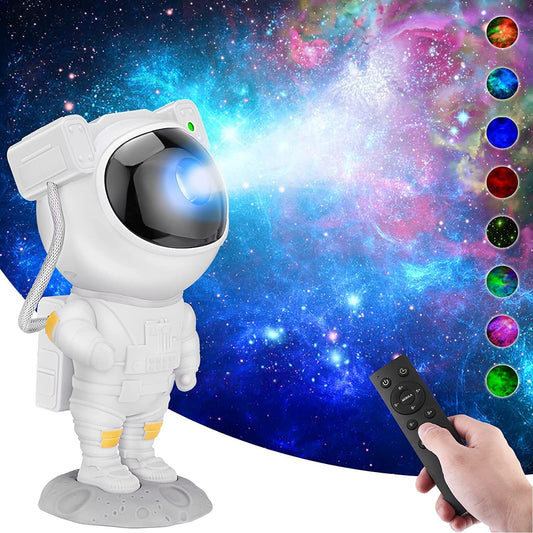 Galaxy Projector with Remote Control - 360° Adjustable Timer Kids Astronaut Nebula Night Light Strong for Rechargeable Kids,Baby, Adults Bedroom,Office,Home,Gaming Room,Party (Night Light)